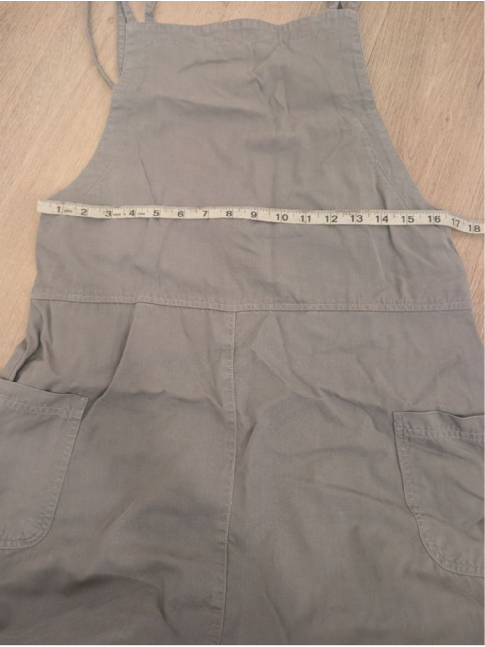 Cottagecore Tencel Cotton Midi Pinafore Overalls Bib Dress M - Lagenlook Jumper - Picture 8 of 10